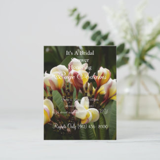 フランジーパニーのブライズシャワー 招待状