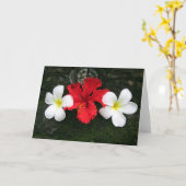 フランジーパニーの3つ組 カード (黄色い花)