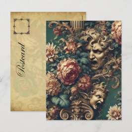 フランジ付きデカダン – ゴシックビクトリアンフローラ シーズンポストカード