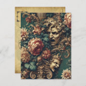 フランジ付きデカダン – ゴシックビクトリアンフローラ シーズンポストカード (正面/裏面)