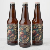 フランジ付きデカダン – ゴシックビクトリアンフローラ ビールラベル (ボトル)