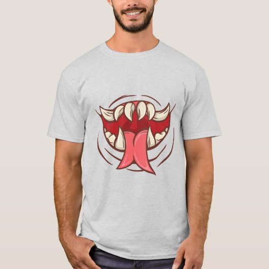 フランジ付きモンスターマウス Tシャツ (正面)