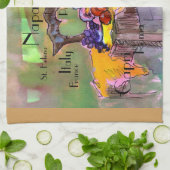 フランスおよびイタリアのふきん、ふきん キッチンタオル (折り畳み)