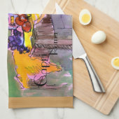 フランスおよびイタリアのふきん、ふきん キッチンタオル (四つ折り)