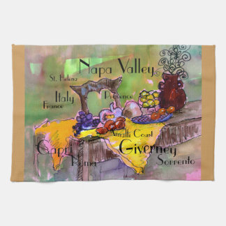 フランスおよびイタリアのふきん、ふきん キッチンタオル