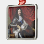 フランスおよびナバールのルイXIII王 メタルオーナメント (左)