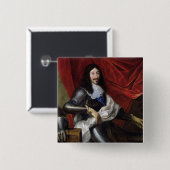 フランスおよびナバールのルイXIII王 缶バッジ (正面&裏面)