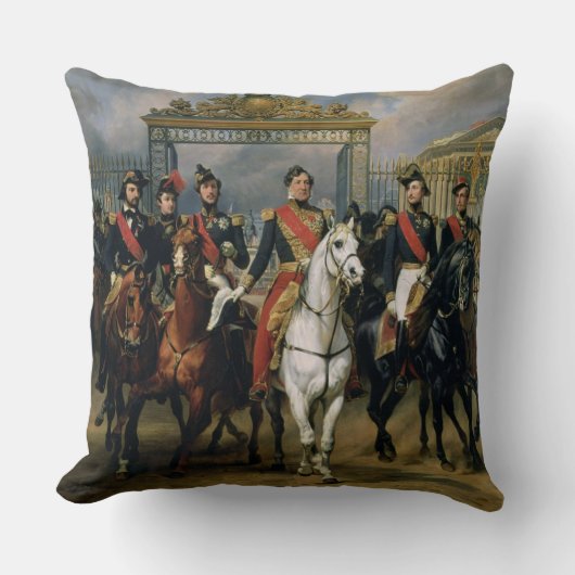 フランスおよび彼ののルイPhilippe (1773-1850年)王 クッション (正面)