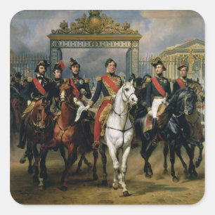 フランスおよび彼ののルイPhilippe (1773-1850年)王 スクエアシール