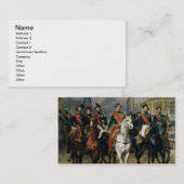 フランスおよび彼ののルイPhilippe (1773-1850年)王 名刺 (正面/裏面)