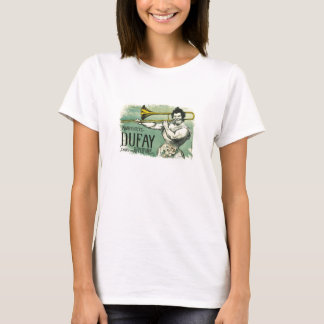 フランスからのシックなヴィンテージのミュージシャンが付いている上 Tシャツ