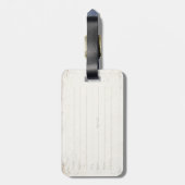 フランスからの余分汚れた旗が付いている荷物のラベル ラゲッジタグ (裏面縦)