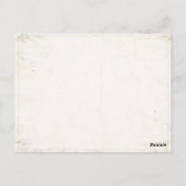 フランスからの汚いヴィンテージフラグ付きポストカード ポストカード (裏面)