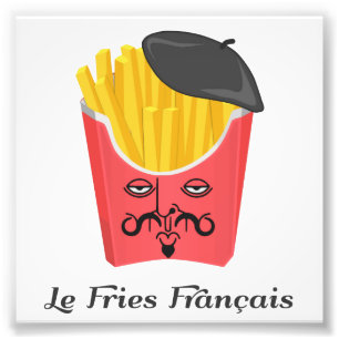 フランスからのLeのフライドポテト フォトプリント