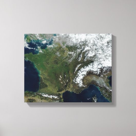 フランスから宇宙 キャンバスプリント (正面)