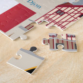 フランスかわいいアイコン ジグソーパズル (側面)