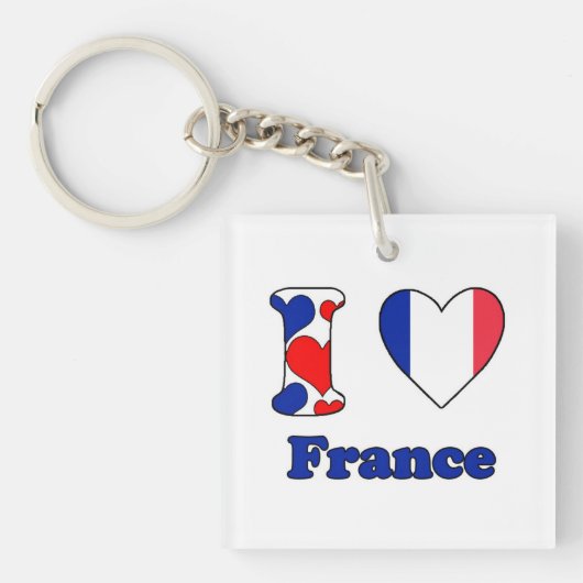 フランスが大好き キーホルダー (正面)