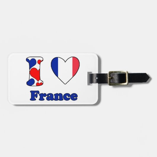フランスが大好き ラゲッジタグ (正面横)
