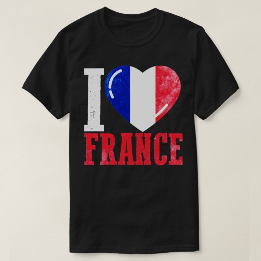 フランスが大好き Tシャツ (デザイン正面)