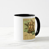 フランスがShipPanoricマップとして表示 マグカップ (正面右)