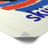 フランスでのスキーVintageポスター ポスター (角)