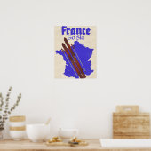 フランスでスキー ポスター (キッチン)