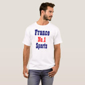 フランスでナンバーワンスポーツ Tシャツ (正面フル)