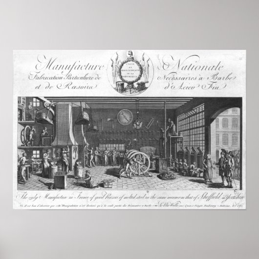 フランスで唯一の名剃刀の製造 ポスター (正面)