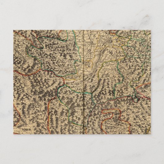 フランスとイタリア ポストカード (正面)