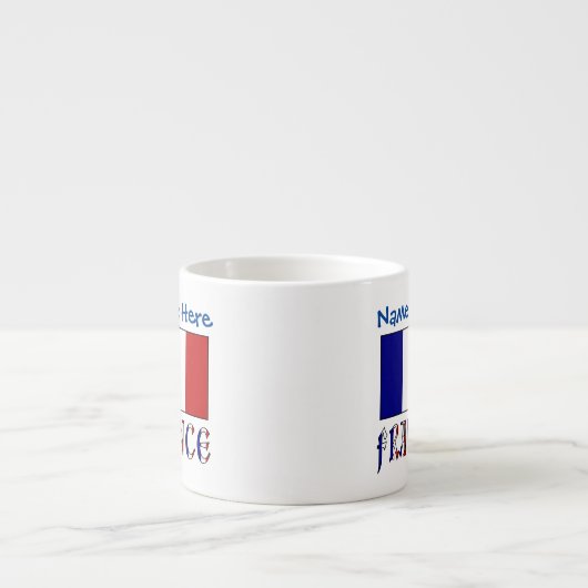 フランスとフラッフランスのグブルーの個人用設定 エスプレッソカップ (正面)