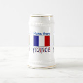フランスとフラッフランスのグブルーの個人用設定 ビールジョッキ (中央)