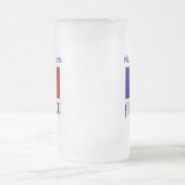 フランスとフラッフランスのグブルーの個人用設定 フロストグラスビールジョッキ (中央)