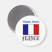 フランスとフラッフランスのグブルーの個人用設定 マグネット (正面/裏面)