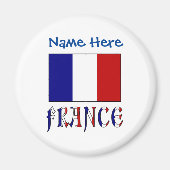 フランスとフラッフランスのグブルーの個人用設定 マグネット (正面)