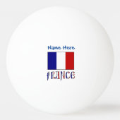 フランスとフラッフランスのグブルーの個人用設定 卓球ボール (正面)