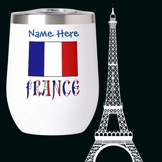 フランスとフランス国旗のブルーのパーソナライズ