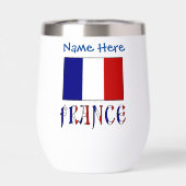 フランスとフランス国旗のブルーのパーソナライズ (背面)