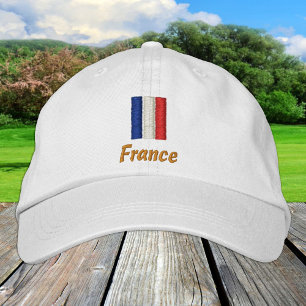 フランスと国フランスの旗ファッション/フランス愛国者 刺繍入りキャップ
