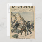 フランスにおけるスパイ英国の大佐の逮捕 ポストカード (正面/裏面)