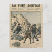 フランスにおけるスパイ英国の大佐の逮捕 ポストカード (正面)