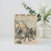 フランスにおけるスパイ英国の大佐の逮捕 ポストカード (スタンド正面)