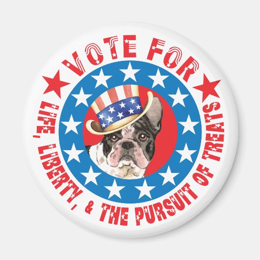 フランスに投票 マグネット (正面)