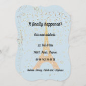 フランスに移動 1 案内状 (正面/裏面)