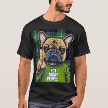 フランスのおもしろい愛犬家用スタイリッシュBulldog Plaid