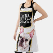 フランスのおもしろい水彩画のスナック席 エプロン (インサイチュ)