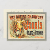 フランスのおもちゃのジョエツの友達のヴィンテージポスター 招待状 (正面/裏面)