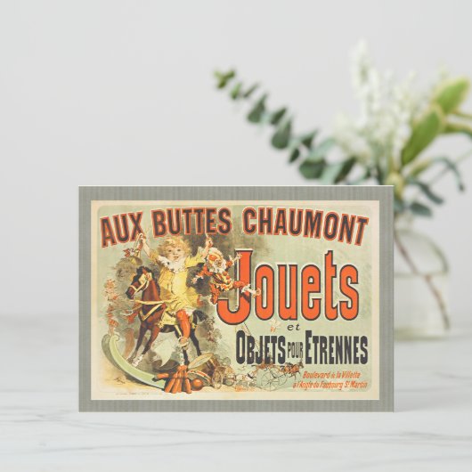 フランスのおもちゃのジョエツの友達のヴィンテージポスター 招待状 (スタンド正面)