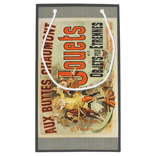 フランスのおもちゃのジョエツの友達 ヴィンテージ ポスター スモールペーパーバッグ (裏面)