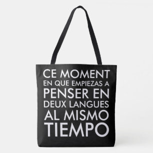 フランスのおよびスペインので考えること トートバッグ