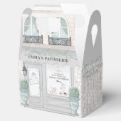 フランスのお菓子屋さん カフェ パティスリー ギフトボックス グレー フェイバーボックス (オープン)